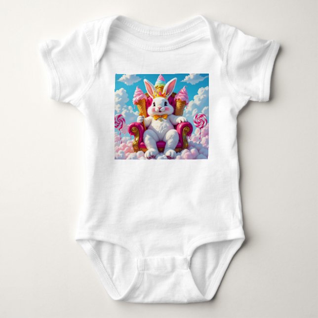 FluffyCloudConfections Baby-Bodyanzug Einteiler (Vorderseite)