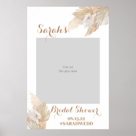 FluffyPampas Grass Brautparty Foto Prop Poster