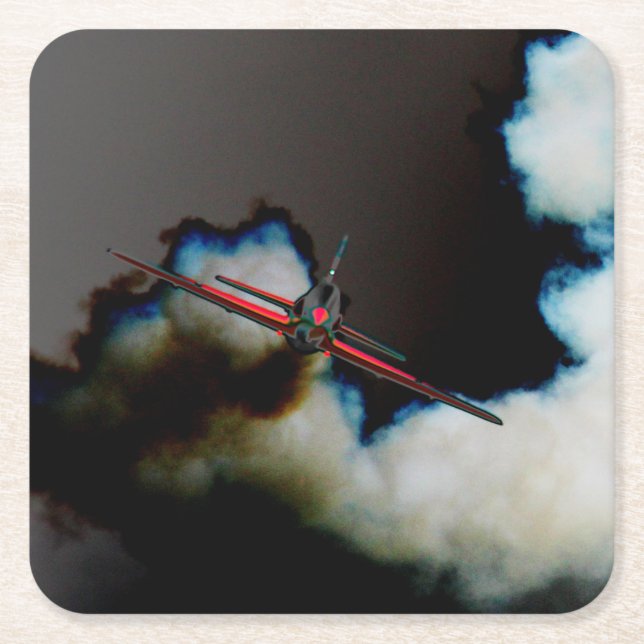 Flug 3 Küste Rechteckiger Pappuntersetzer (Vorderseite)