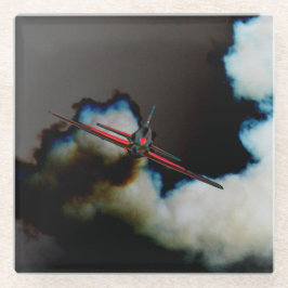 Flug 3 Küstenercnm Glasuntersetzer