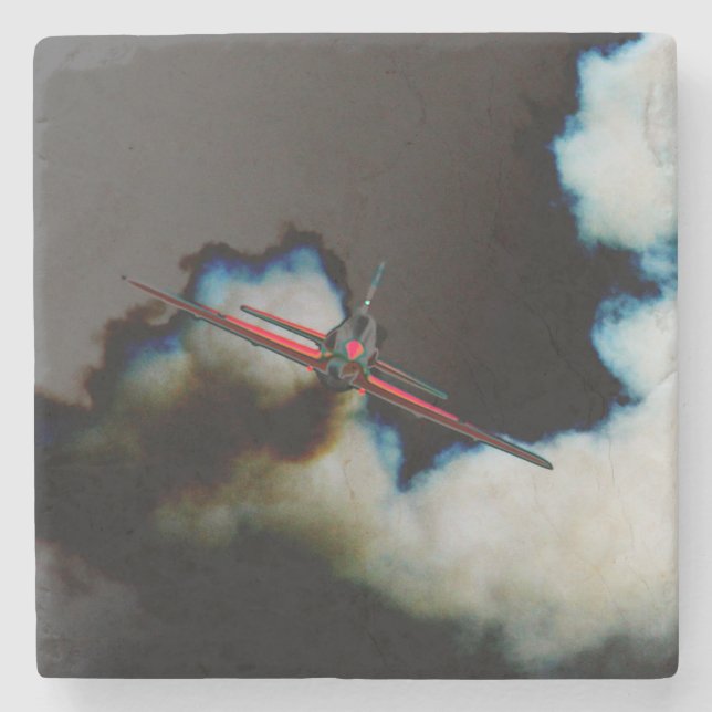 Flug 3 Küstenercnm Steinuntersetzer (Vorderseite)