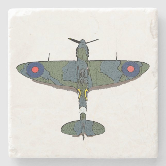 Flug 5 Küste Steinuntersetzer (Vorderseite)