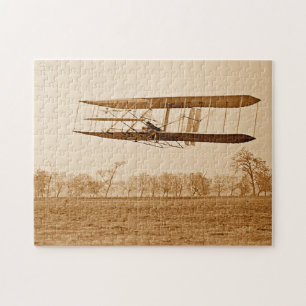 Flug 85 Orville Wright Bi-Flugzeug C 1904 Sepia