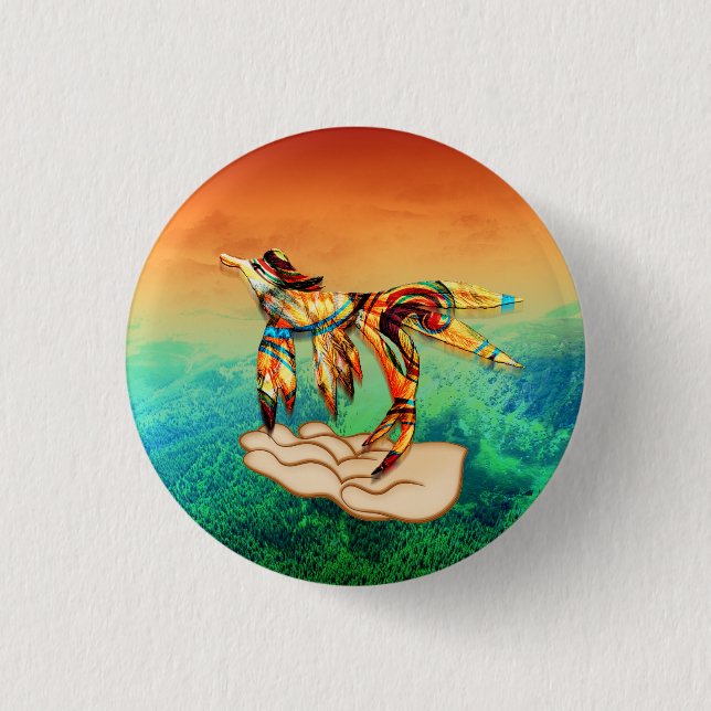 Flug Button (Vorderseite)