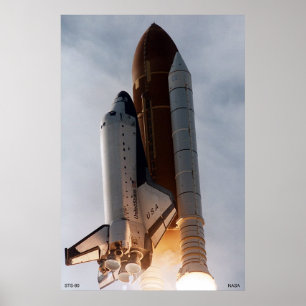 Flug der Raumfähre - STS-80 Poster