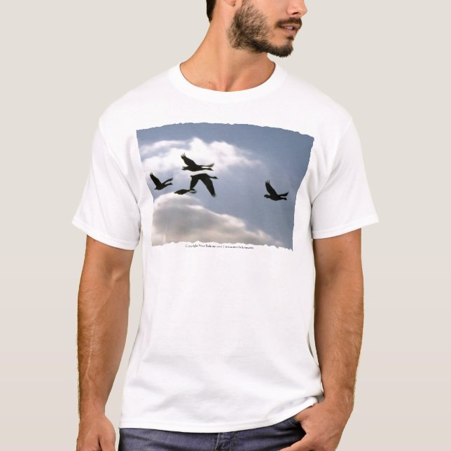 Flug der Wilden Gans | T - SHIRT | angepasst (Vorderseite)
