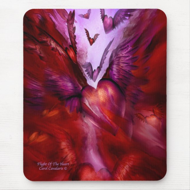 Flug des Herzens Mousepad (Vorne)