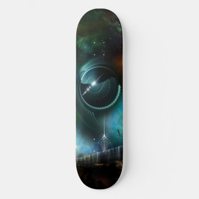 Flug des Skateboards des Corbius-Fraktals (Vorderseite)