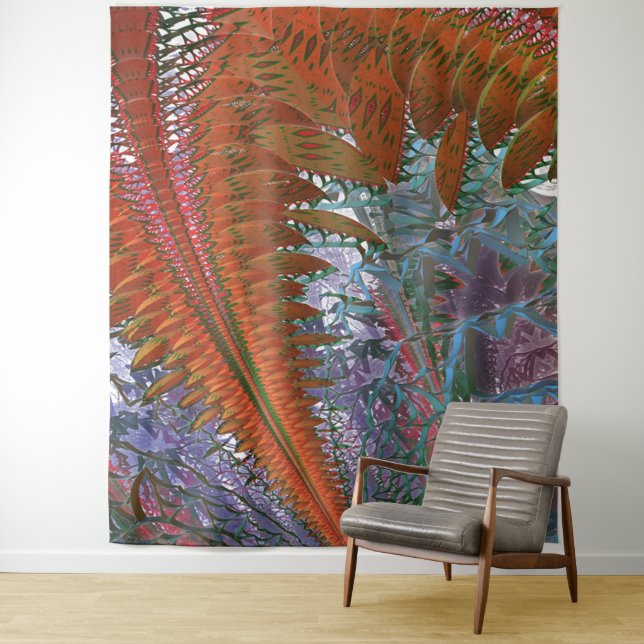 Flug durch das Dschungeltapestry Wandteppich (Beispiel)