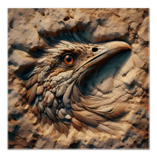 Flug durch den Sand der Zeit - Abstrakte Kunst Poster