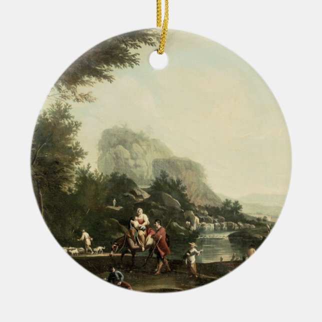 Flug in Ägypten Keramikornament (Vorne)