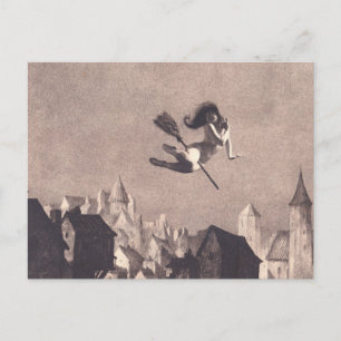 Flug in den Sabbat William Mortensen Postkarte