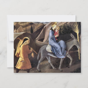 Flug nach Ägypten durch Fra Angelico Postkarte