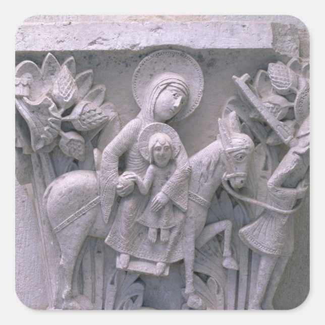 Flug nach Ägypten Quadratischer Aufkleber (Vorderseite)
