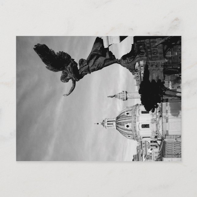 Flug nach Rom Einladungspostkarte (Vorderseite)