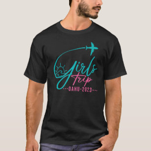 Flug Oahu Hawaiian Matching Girls Trip T-Shirt