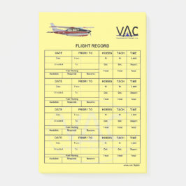 Flug Rekord-N777WL Posten-it® merkt 4 x 6 Post-it Klebezettel