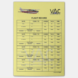 Flug Rekord-N777WL Posten-it® merkt 4 x 6 Post-it Klebezettel