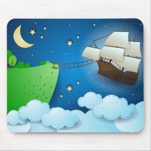 Flug Schiff bei der Anlandung Mousepad