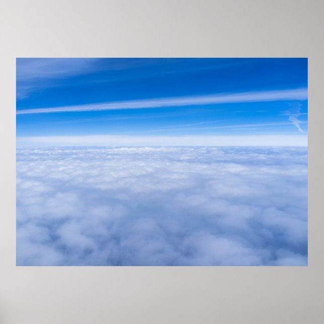 Flug über den Wolken Poster (Vorne)