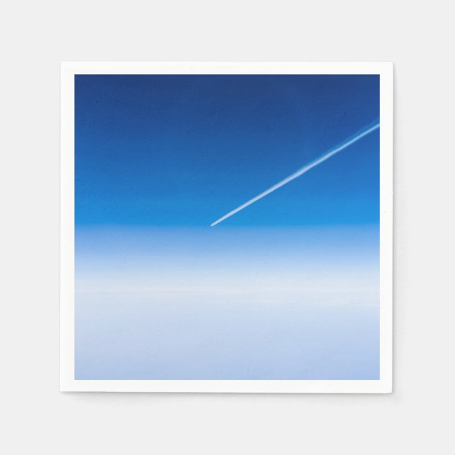 Flug über den Wolken Serviette (Vorderseite)