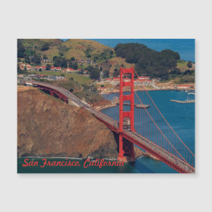 Flug über die Golden Gate Bridge in San Francisco Magnetkarte