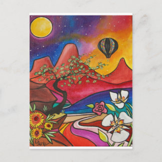 Flug über die Zion Post Card von Studio Burke© Postkarte