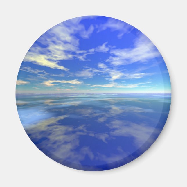 Flug über Wasser Magnet (Vorne)