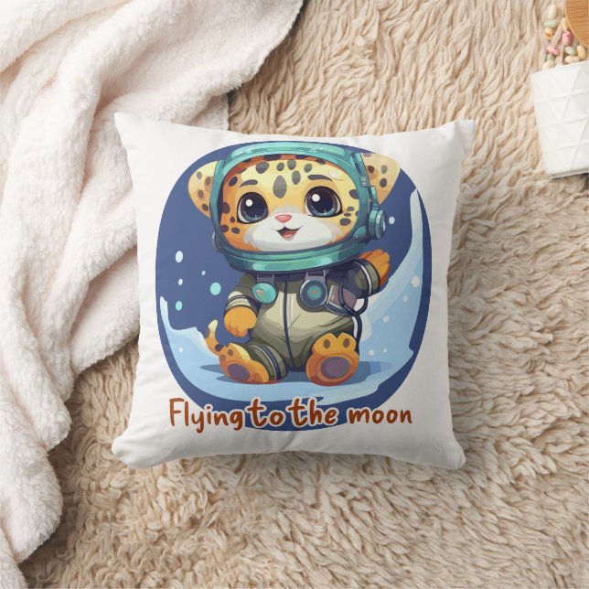 Flug zum Mond Kissen (Decke)