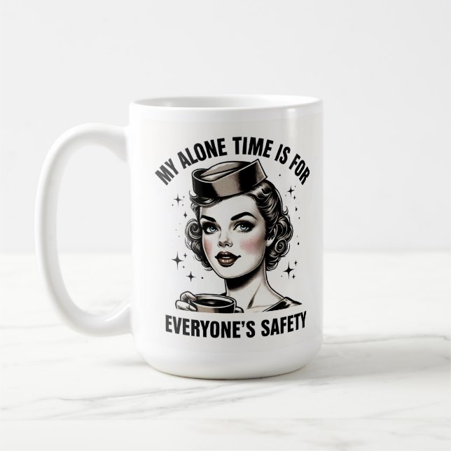 Flugbegleiter Alleinzeit-Tasse Kaffeetasse (Links)