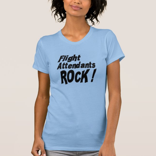Flugbegleiter-Felsen! T - Shirt (Vorderseite)