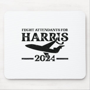 Flugbegleiter für die Wahl Kamala Harris 2024 Mousepad