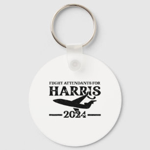 Flugbegleiter für die Wahl Kamala Harris 2024 Schlüsselanhänger