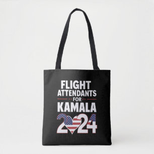 Flugbegleiter für die Wahl Kamala Harris 2024 Tasche