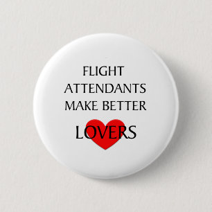 Flugbegleiter machen bessere Liebhaber Button