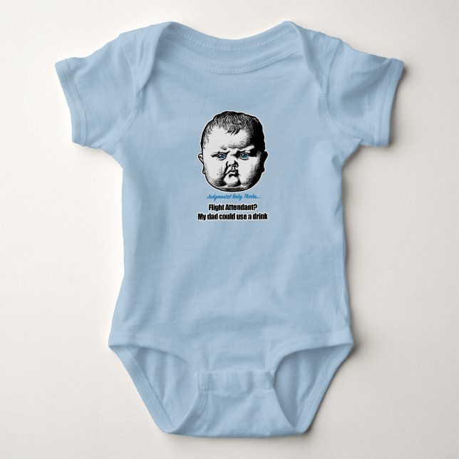 Flugbegleiter? Mein Vater könnte etwas trinken Baby Strampler (Vorderseite)