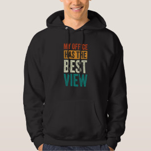 Flugbegleiter Pilot Mein Büro Hat Die Beste Aussic Hoodie