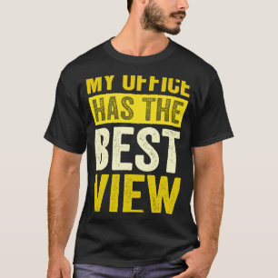 Flugbegleiter Pilot Mein Büro Hat Die Beste Aussic T-Shirt