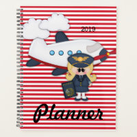 Flugbegleiter Pilot Stripes Reiseplaner