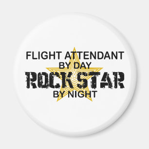 Flugbegleiter-Rockstar Magnet