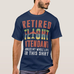 Flugbegleiter-Ruhestands-Witz-Geschenk für Flugbeg T-Shirt