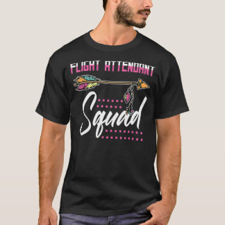 Flugbegleiter Squad Niedliche Pilot Crew Match T-Shirt
