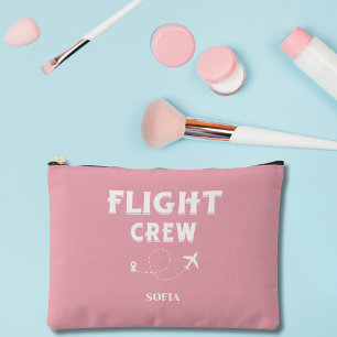 Flugbegleiterin Rosa und Weiße Junggesellinnenabsc Zubehörtasche