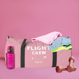 Flugbegleitung Rosa und Weiße Junggesellinnenabsch Duffle Bag