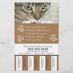 Flugblatt B für Hundetränen-Abreißstreifen für Hau Flyer