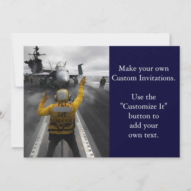 Flugdeck des Luftfahrzeugführers Einladung (Vorderseite)