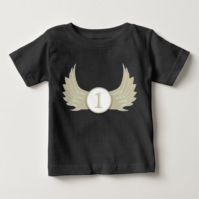 Flüge (Alter 1) - Baby Fine Jersey T - Shirt  (Vorderseite)