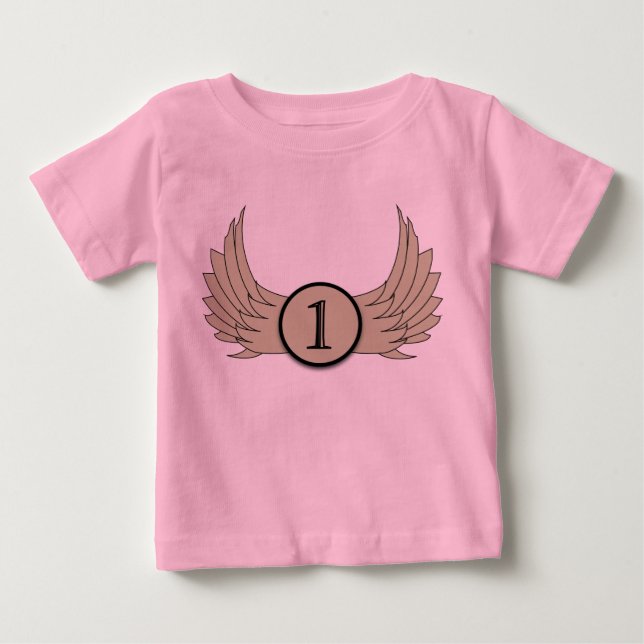 Flüge (Alter 1) - Baby Fine Jersey T - Shirt  (Vorderseite)