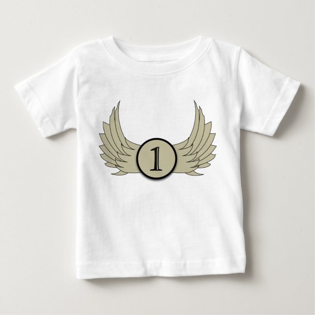 Flüge (Alter 1) - Baby Fine Jersey T - Shirt  (Vorderseite)
