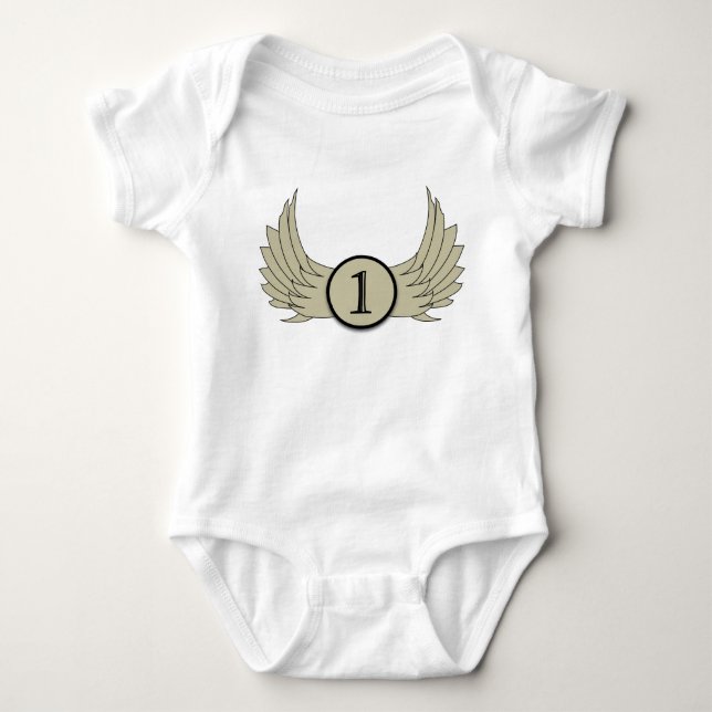 Flüge (Alter 1) - Baby Jersey Bodysuit  Baby Strampler (Vorderseite)